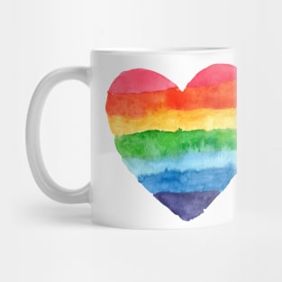 Heart Colorful Rainbow Shape Mug